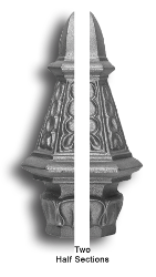 Roman Post Crown Roman post crown, post crown, roman style post crown, post cap, cast iron casting, cast iron post, cast iron post crown, metal casting, metal post crown, metal post, decorative posts, decorative post crown, ts distributors